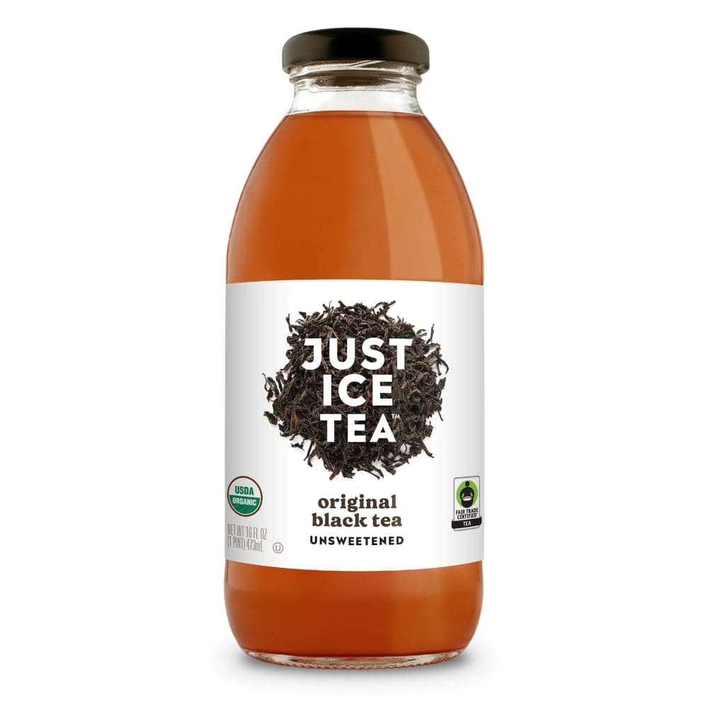 Just Ice Tea - Original Black Organic Tea, 16 Oz - Pack of 12