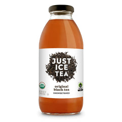 Just Ice Tea - Original Black Organic Tea, 16 Oz - Pack of 12