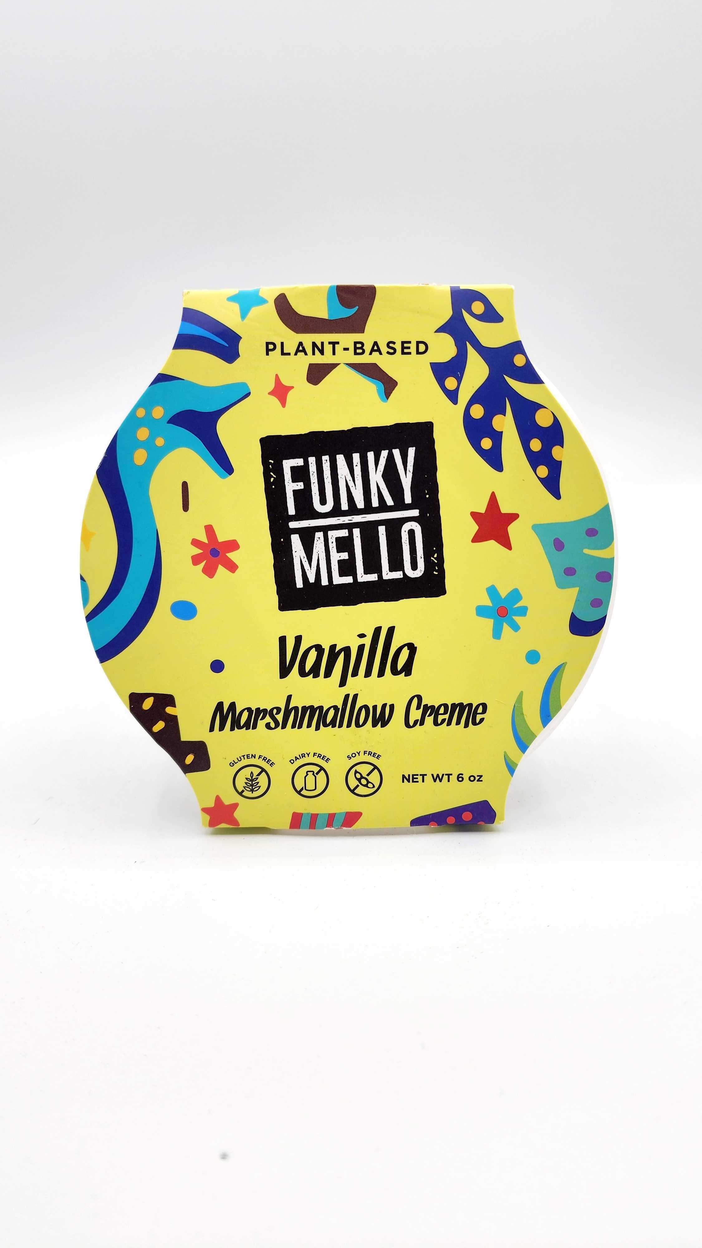 Funky Mello - Marshmallow Creme, 6oz | Multiple Flavors - PlantX US