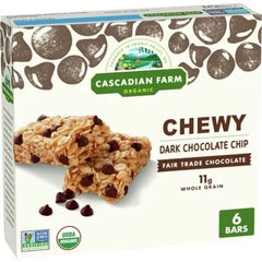CASCADIAN FARM - Chocolate Chip Granola Bars 7.4OZ ( Pack of 12)