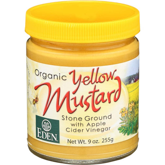 Eden Foods - Organic Yellow Mustard Jar, 9 Oz