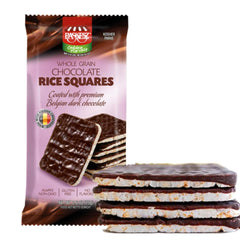 PASKESZ - Rice Squares Chocolate Covered 2.6OZ ( Pack of 16)