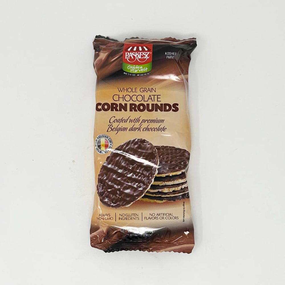 PASKESZ - Whole Grain Chocolate Corn Rounds 2.6OZ ( Pack of 16)