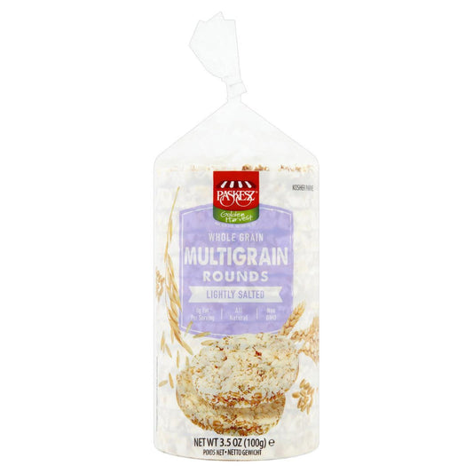 PASKESZ - Lightly Salted Rounds Multigrain Rice Cake 3.5OZ ( Pack of 12)