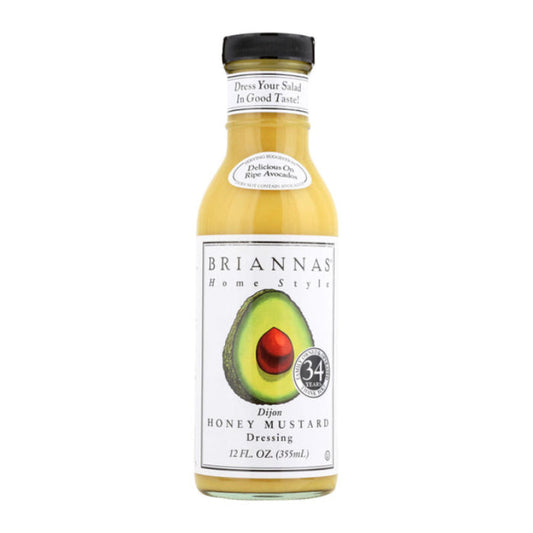 BRIANNAS - Honey Mustard Dressing 12OZ ( Pack of 6)