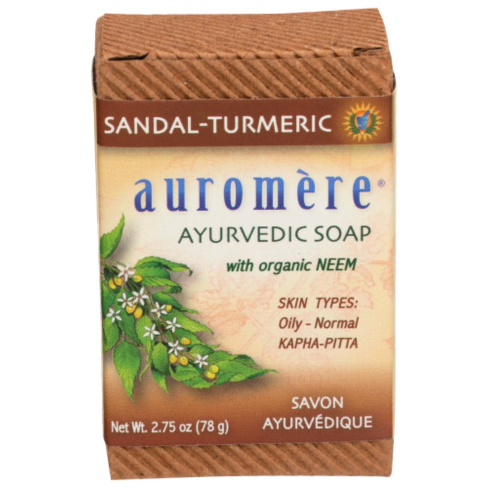 Auromere - Organic Sandal-Turmeric Ayurvedic Soap