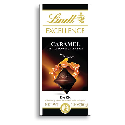 LINDT - Caramel with a Touch of Salt 3.5OZ ( Pack of 12)