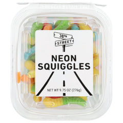 38TH STREET GUMMY SQUIGGLES NEON TUB 9.75 OZ - Pack of 12