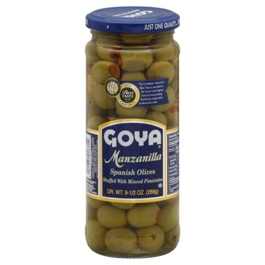 Goya - Manzanilla Olives Stuffed with Minced Pimientos