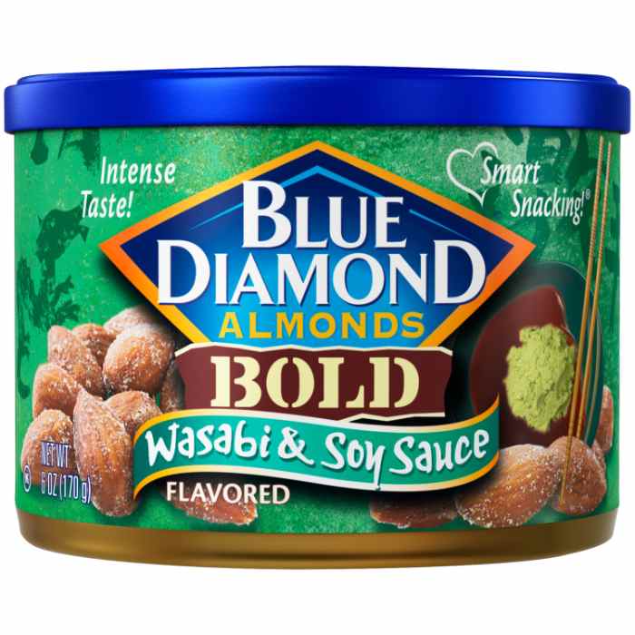 BLUE DIAMOND - Wasabi & Soy Almonds 6OZ ( Pack of 12)