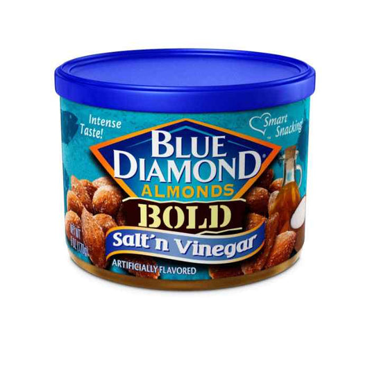 BLUE DIAMOND - Salt & Vinegar Almonds 6OZ ( Pack of 12)
