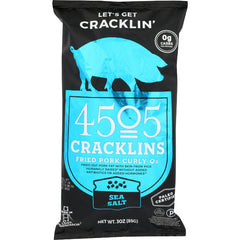 4505 MEATS CRACKLIN SEA SALT 3 OZ - Pack of 12