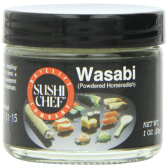 SUSHI CHEF - Wasabi Green Powder 1OZ ( Pack of 6)