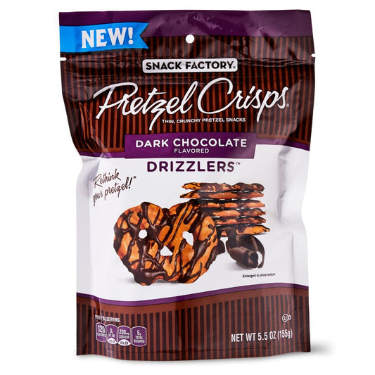 Snack Factory - Pretzel Crisps Dark Chocolate Drizzlers