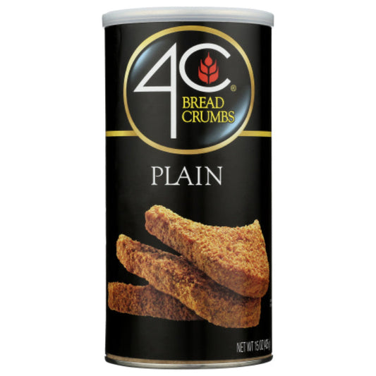 4C FOODS BREAD CRUMBS PLAIN 15 OZ - Pack of 6