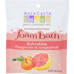 Aura Cacia - Aromatherapy Foam Bath Tangerine & Grapefruit Refreshing