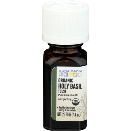 Aura Cacia - Organic Holy Basil Tulsi Essential Oil