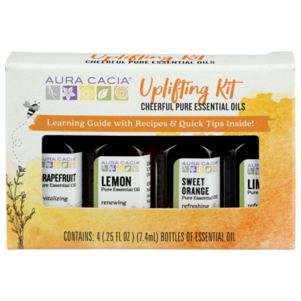 Aura Cacia - Uplifting Kit Cheerful Pure Essential Oils, 1 FO - (Pack of 1)