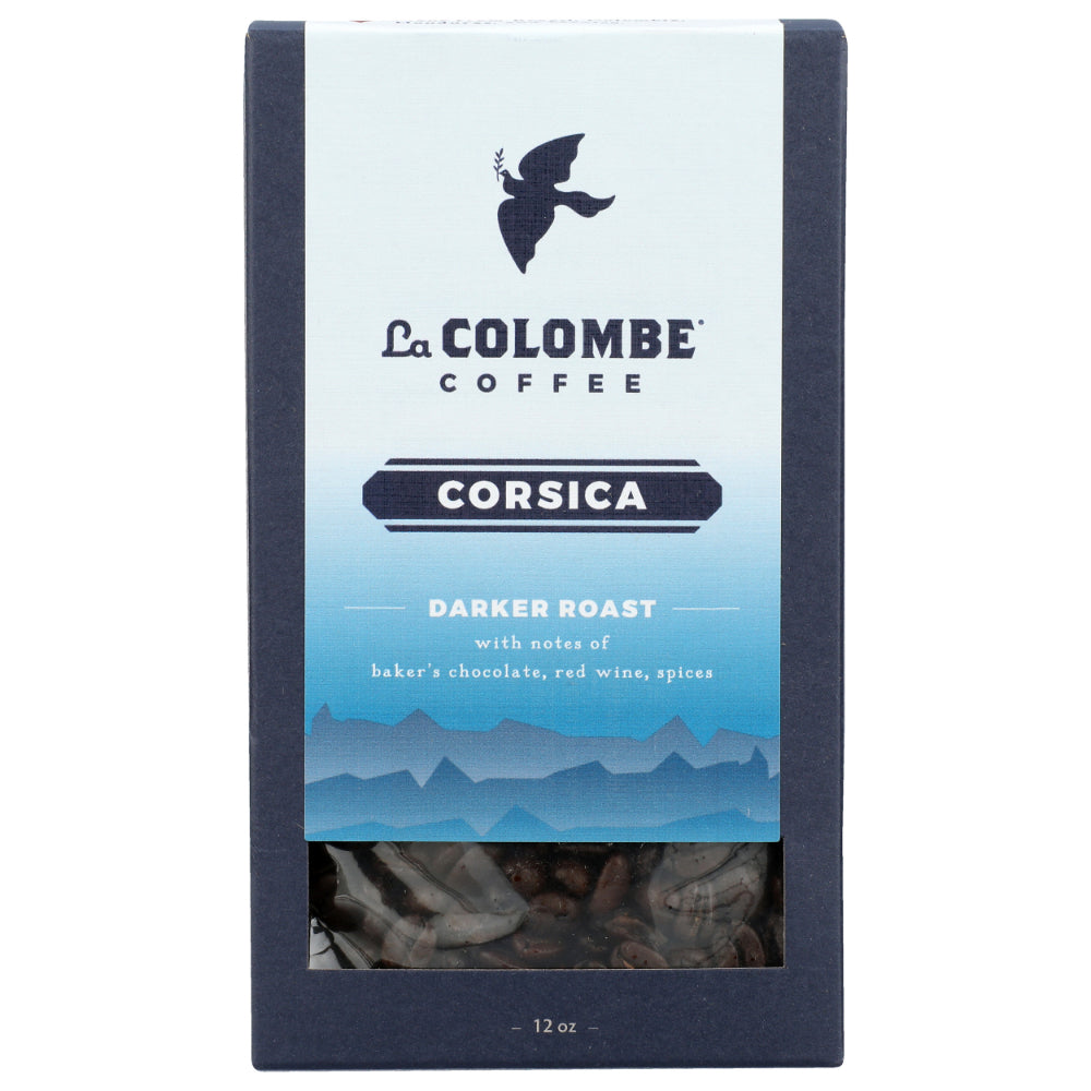 LA COLOMBE - Whole Bean Corsica Coffee 12OZ ( Pack of 4)