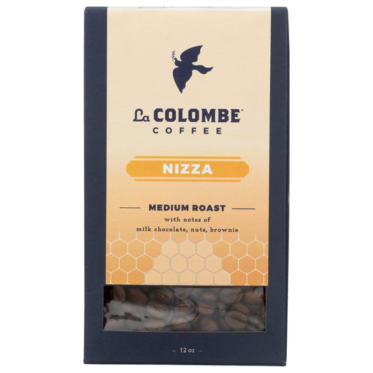 LA COLOMBE - Whole Bean Nizza Coffee 12OZ ( Pack of 4)