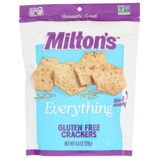 MILTONS - Baked Everything Crackers 4.5OZ ( Pack of 12)