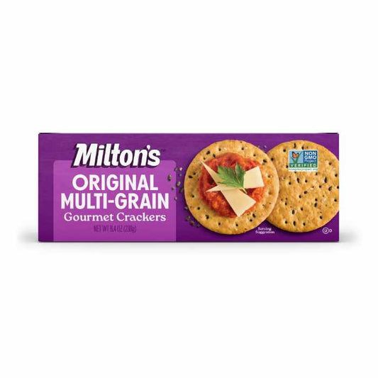 MILTONS - Gourmet Multigrain Original Crackers 8.4OZ ( Pack of 8)