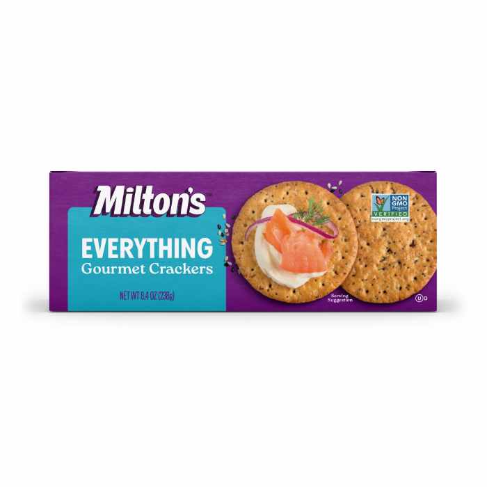 MILTONS - Gourmet Everything Crackers 8.4OZ ( Pack of 8)