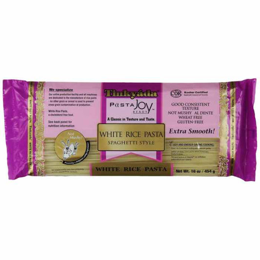 TINKYADA - White Rice Spaghetti Pasta 16OZ ( Pack of 12)