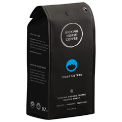KICKING HORSE - Three Sisters Ground Organic Medium Roast Coffee 10OZ ( Pack of 6)
