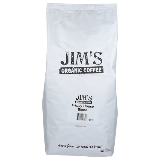 Jim's Organic - Coffee Light Roast Whole Bean Happy House Blend