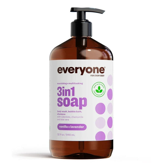 Everyone - 3 in 1 Soap - Vanilla + Lavender, 32 Oz