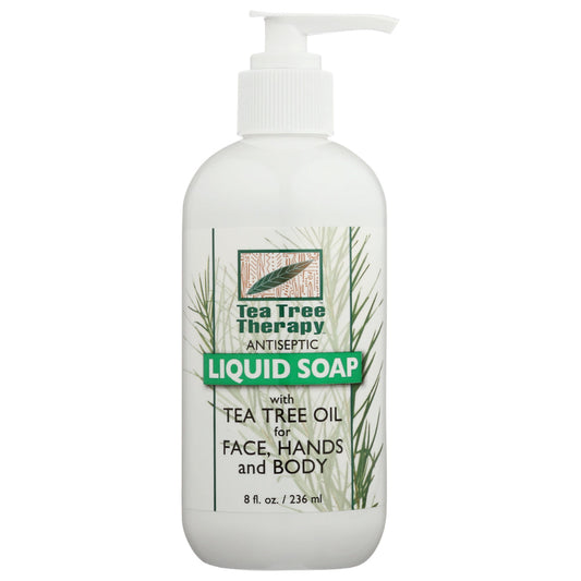 TEA TREE THERAP - Antiseptic Liquid Soap with Tea Tree Oil 8FO ( Pack of 3)