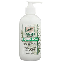 TEA TREE THERAP - Antiseptic Liquid Soap with Tea Tree Oil 8FO ( Pack of 3)