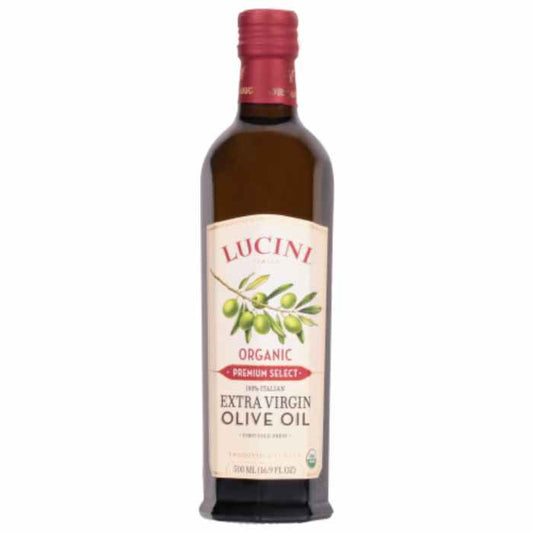 LUCINI - Premium Select Organic Extra Virgin Olive Oil 17OZ ( Pack of 6)