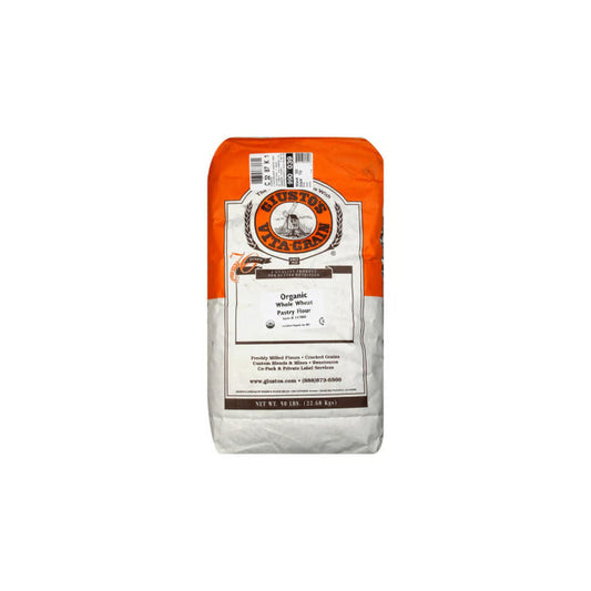 GIUSTOS EB - Giusto's Whole Wheat Pastry Flour Organic 50LB ( Pack of 1)