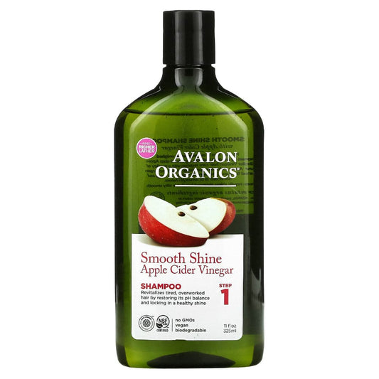 AVALON ORGANICS - Apple Cider Shine Shampoo 11OZ ( Pack of 1)