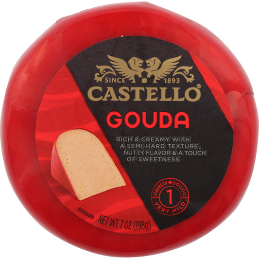 CASTELLO - Gouda Cheese Wheel 7OZ ( Pack of 12)