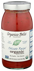 Organico Bello Pasta Delicate Organic Sauce, 25 oz
 | Pack of 6 - PlantX US