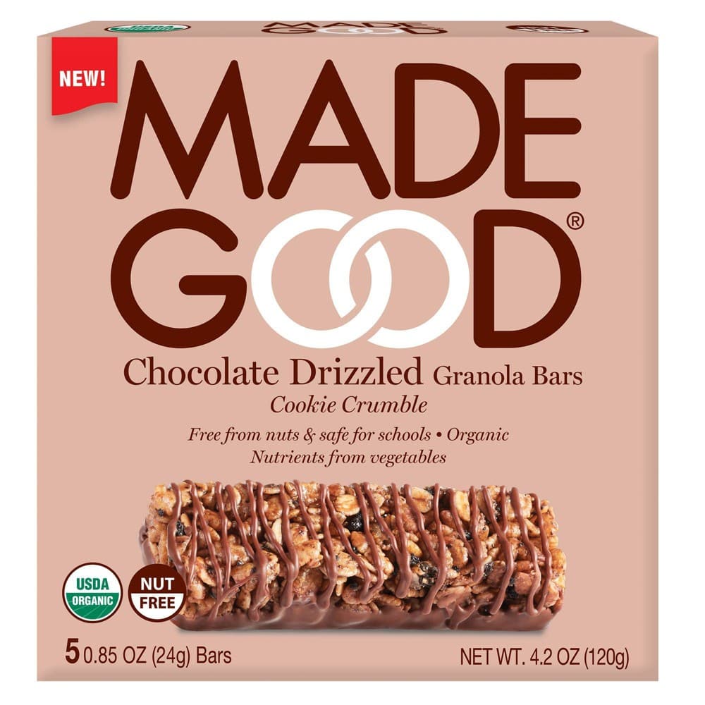 MadeGood Chocolate Dipped Granola Bar Cookie Crumble - 4.2oz
 | Pack of 6 - PlantX US