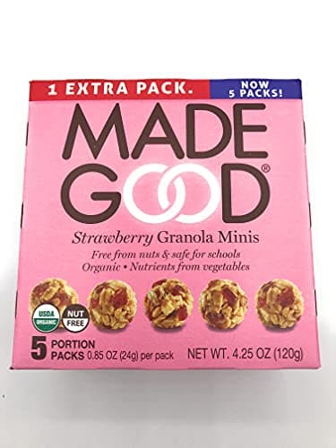 Made Good - Organic Granola Minis Strawberry, 4.25 oz
 | Pack of 6 - PlantX US