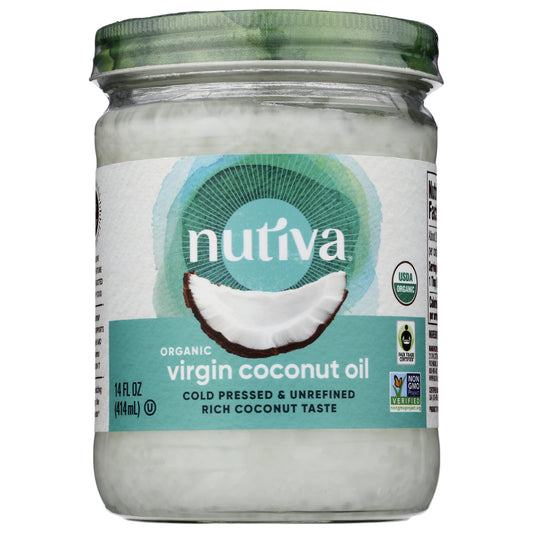 NUTIVA - Organic Virgin Coconut Oil 14FO ( Pack of 6)