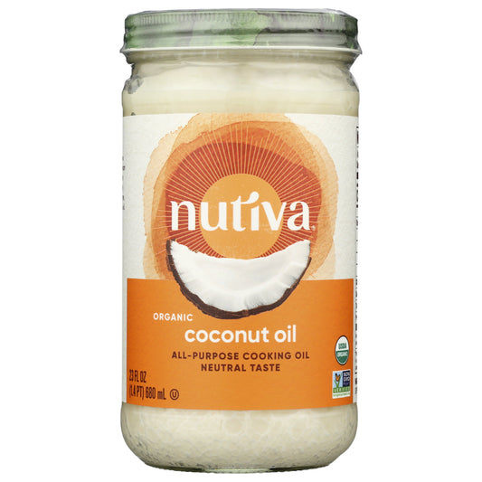 NUTIVA - Organic Coconut Oil Refined 23FO ( Pack of 6)