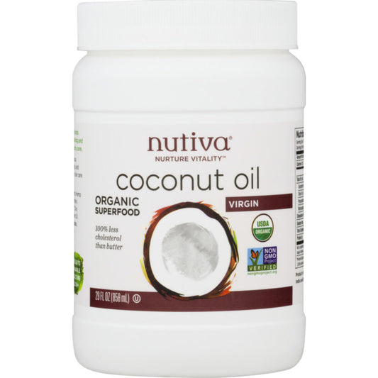 NUTIVA - Organic Virgin Coconut Oil 29FO ( Pack of 6)