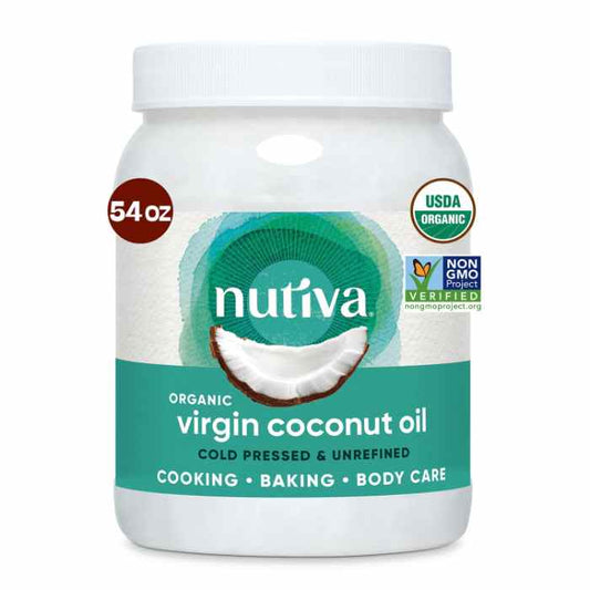 NUTIVA - Virgin Coconut Oil 54FO ( Pack of 1)