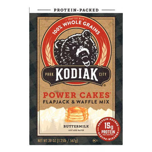 KODIAK - Buttermilk Power Flapjack Mix 20OZ ( Pack of 6)