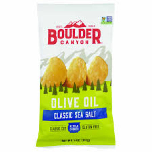 BOULDER CANYON - Natural Kettle Chips with Olive Oil 5OZ ( Pack of 12)