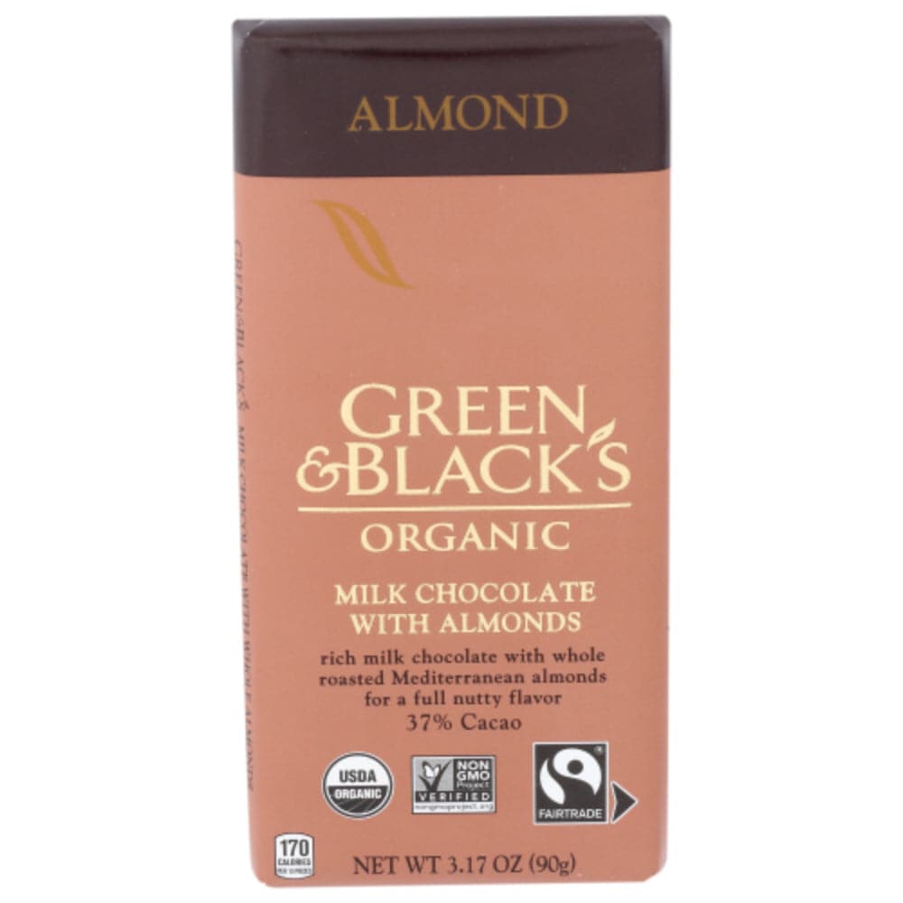 Green & Black's - Organic Milk Chocolate with Almonds Bar 37% Cacao