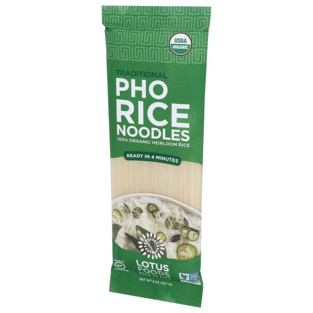 Lotus Foods - Organic Traditional Pho Rice Noodles, 8 Oz