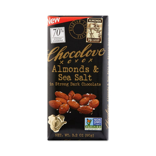 CHOCOLOVE - Almonds & Sea Salt in Dark Chocolate