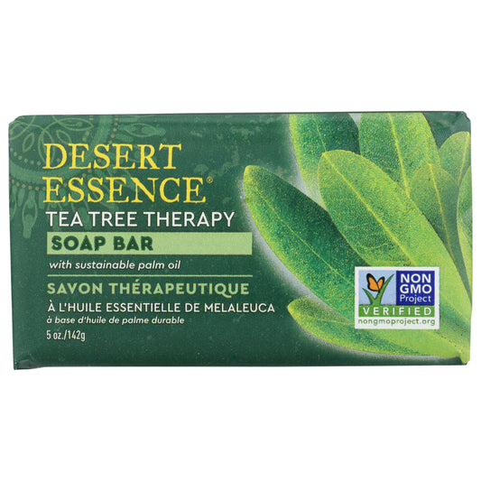 DESERT ESSENCE - Tea Tree Therapy Soap Bar 5OZ ( Pack of 3)